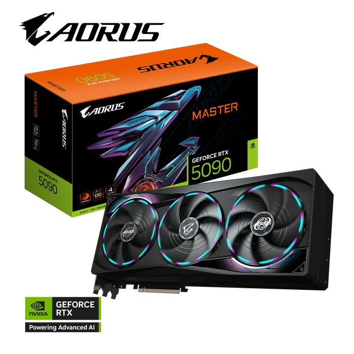 Gigabyte Aorus GeForce RTX™ 5090 MASTER 32GB GDDR7 Graphics card