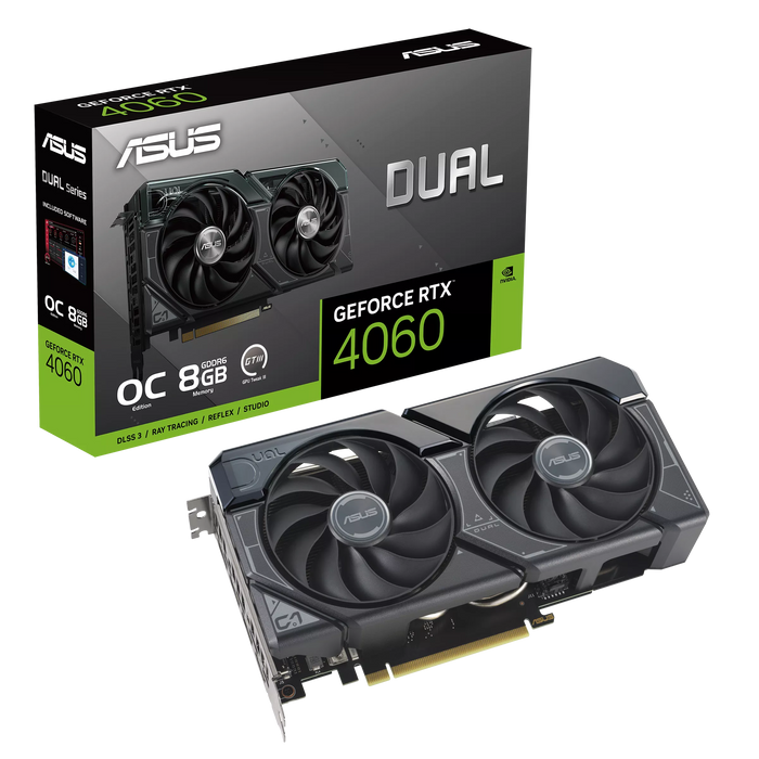 ASUS Dual GeForce RTX 4060 OC Edition 8GB Graphics Card