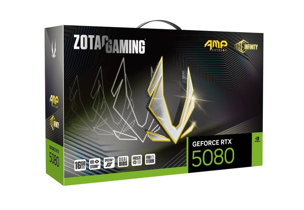 ZOTAC GAMING GeForce RTX 5080 AMP Extreme INFINITY 16GB GDDR7 Graphics Card